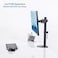 VIVO Steel Reinforcement Bracket Mount Plate for Thin, Glass, and Other Fragile Table Tops, Clamp Compatible with Most Monitor Stand C-Clamp Installations, Black, STAND-AC01R