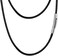 PROSTEEL 22 inch Black Necklace for Men Minimalist Chain for Jewelry Braided Leather Cord