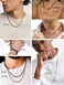 PROSTEEL Waxed Rope Braided Leather Necklace Cord Sturdy Soft Comfortable, 16&rdquo;-30&rdquo;, Stainless Steel Durable Clasp, Come Gift Box