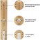 MOIAK Sauna Hourglass Sand Timer, Beech Wood 15 Minutes Accurate Hour-Glass, Rotating Heat Resistant Wooden Hour Glass (White Sand