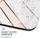 Oriday Gaming Mouse Pad Custom, Modern Gold Cross Line Design for Women Non-Slip Rubber Thick Mouse Pad for Computers Laptop (Chic White