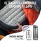 Sea to Summit - Aeros Down Pillow XL - Ultralight Inflatable Travel Pillow - 10D Fabric - With Premium Down Cushion TopLock System - For BackpackingCamping - 59 x 38 x 12cm - Grey - 190g