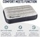 Sea to Summit - Aeros Down Pillow XL - Ultralight Inflatable Travel Pillow - 10D Fabric - With Premium Down Cushion TopLock System - For BackpackingCamping - 59 x 38 x 12cm - Grey - 190g