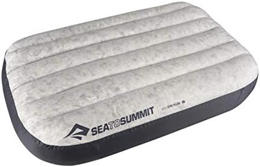 Sea to Summit - Aeros Down Pillow XL - Ultralight Inflatable Travel Pillow - 10D Fabric - With Premium Down Cushion TopLock System - For BackpackingCamping - 59 x 38 x 12cm - Grey - 190g