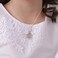 Precious Pieces Girl's Sterling Silver"I Am a Child of God" Daisy Necklace Religious Baptism and First Communion Gift for Girls