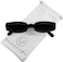 ShadyVEU Slim Classic Rectangular Sunglasses UV Protection 90&rsquo;s Vintage Small Wide Retro Frame Fashion Shades