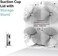 KADAMS Digital Bathroom Shower Wall Clock, Waterproof for Water Spray, Temperature Humidity Moisture Proof, Large Display Calendar Month Date Day, Suction Cup Stand Hanging Hole Rope Clock White Frame