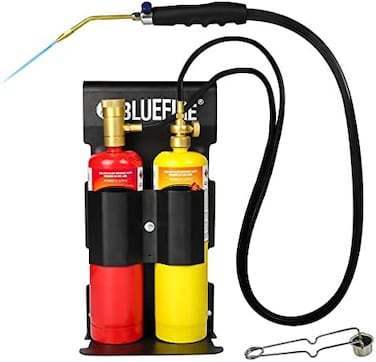 MR. TORCH Dual-Fuel Welding Torch, Black, Brass, HZ-7145B, 5252&deg;F Max Temp, Free Accessory RackLighter