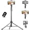 UBeesize 62" Phone TripodSelfie Stick, Camera Tripod Stand with Wireless Remote and Phone Holder,Compatible with iPhone Android Phone, Perfect for Selfies/Video Recording/Live Streaming Black