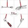 Housolution Grabber Tool Magnetic Four-claw Picker, Bendable Hose Reacher Pickup Sweeper with LED Lights, Flexible Long Handy Reaching Assist Tool for Litter Pick/Home Sink/Drain - Red