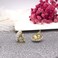 YOQUCOL Simulated Pearl Flower-Cluster Shape Clip On Stud Earrings Non Pierced Ear Earrings for Women Girls