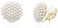 YOQUCOL Simulated Pearl Flower-Cluster Shape Clip On Stud Earrings Non Pierced Ear Earrings for Women Girls