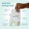 Motif Medical, Milk Storage Bags, 8 oz Milk Freezer Bag with Easy Pour Spout, BPA Free, Write-On Label - 90 Count