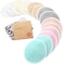 KeaBabies Organic Bamboo Nursing Pads - 14 Washable Reusable PadsLaundry Bag for Maternity (Pastel Touch, XL 14 cm