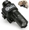 Life Mounts - LED ARC Rail Light - 1000 Feet Illumination - Military and Airsoft Flashlight with Multi-Modes and Full 360 Rotation - Weatherproof and Shock-Proof - Easily Detaches for Hand-Held Use