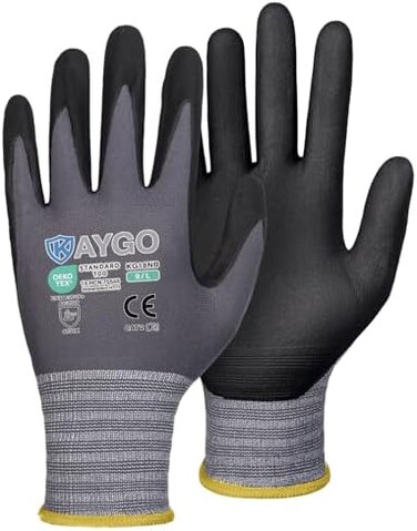 KAYGO Safety Work Gloves MicroFoam Nitrile Coated KG18NB