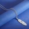 Yalice (Silver- Feather Pendant Necklace Chain Long Leaf Necklaces Jewellery for Women and Girls (Silver