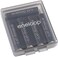 علب تخزين بطاريات Eneloop Panasonic BQ-CASEK6SA الاحترافية، بسعة 4 أو 5 بطاريات AA، لون رمادي داكن (عبوة من 6 قطع)