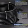 خرطوم هواء هوائي من تايلونز، قطر خارجي 1/4 بوصة، أنبوب نايلون هوائي أسود، طول 32.8 قدم، خرطوم نايلون لفرامل الهواء