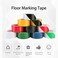 APT Advanced Polymer Tape Multi Color Marking Premium Safety Marking and Dance Floor Splicing 6 mil Thick (1 Roll, Black