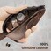 Nabob Leather Rustic Leather Mouse Coin Purse Change Pouch Holder Cute Design YKK Zipper Handmade By, Rustic Brown, Classic