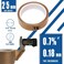 MS WGO 1" x 33 feet PTFE Adhesive Tape Teflon Tape High Temperature Teflon Tape PTFE Coated Fabric Teflon Tape - Fits Weston,FoodSaver,Seal A Meal, , Cabella's Vacuum and Many More