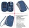 jiemei RFID Family Passport Wallet Holder Waterproof, Travel Document Organizer Credit Card Clutch Bag for Men Women