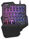 RedThunder G92 One-Handed Gaming Keyboard RGB Backlit Portable Mini Gaming Keypad Ergonomic Game Controller for PC PS4 Xbox Gamer