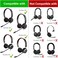 YDYBZB 1 Pair of Ear Pads Cushion Cover Earpads Earmuff Replacement for Jabra Evolve 20 30 40 65 Headset