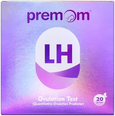 Premom Quantitative Ovulation Test Strips, Ovulation Predictor Kit With Smart Digital Ovulation Reader App, Numerical Ovulation Tests, 20 Lh Tests