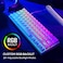 Rk Royal Kludge Rk61 2.4Ghz Wireless/Bluetooth/Wired 60% Mechanical Keyboard, 61 Keys Rgb Hot Swappable Brown Switch Gaming Keyboard With Software For Win/Mac