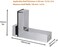 Tiberham Adjustable Wood/Glass Shelf Bracket, Zinc Alloy Polished Chrome Shelf Support Clamp Corner Brace for 3-30mm Thickness Shelf, Wall Mounted Glass Support Clip Wood Holder (Pack of 2