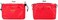 Vercord Canvas Handbag (Red, Large