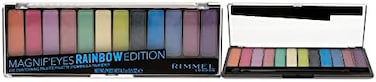 Rimmel London Magnif'Eyes Eyeshadow Palette, 12 Shades, Blendable Formula, Versatile, 011, Rainbow, 0.5oz