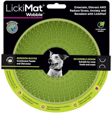 LickiMat Wobble for Dog - GREEN/17X17X8CM
