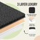 ITSOFT Plush Bathroom Rug 34x21, Absorbent Machine Washable Non Slip Chenille Bath Mats, Quick Dry Bathmat, Bath Rugs for Bath, Shower, Bedroom, or Door Mat, White