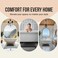 ITSOFT Plush Bathroom Rug 34x21, Absorbent Machine Washable Non Slip Chenille Bath Mats, Quick Dry Bathmat, Bath Rugs for Bath, Shower, Bedroom, or Door Mat, White