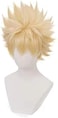 Yamia ZGNGLIZ (Katsuki Bakugou- Anime Cosplay Wig for My Hero Academia Katsuki Bakugou Synthetic Wig with Free Wig Cap, Blonde