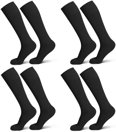 Raigoo Soccer Softball Baseball Football Socks for Youth Kids Boys and Girls Ages 4 to 16 Knee High Sport Athletic Socks