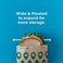 Lunchskins Compostable Food Storage Sandwich Bags, Avocado Design, 50 Bags - Eco-Friendly, Recyclable, Made Without PFAS and BPA