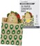 Lunchskins Compostable Food Storage Sandwich Bags, Avocado Design, 50 Bags - Eco-Friendly, Recyclable, Made Without PFAS and BPA
