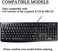 Masino Silicone Keyboard Cover for Logitech K120MK120 Ergonomic Desktop USB Wired Keyboard Ultra Thin Protective Skin (for Logitech MK120 K120, Clear