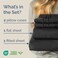 CGK Unlimited Queen Size Sheet Set - BreathableCooling Sheets - Hotel Luxury Bed Sheets - Extra Soft - Deep Pockets - Easy Fit - 4 Piece Set - Wrinkle Free - Comfy - Black Bed Sheets - Queens Sheets &ndash;
