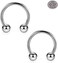 SCERRING 2-8PCS 16G G23 Titanium Horseshoe Septum Ring Nose Rings Hoop Helix Daith Cartilage Tragus Earrings Nipple Eyebrow Body Piercing Jewelry 8mm 10mm 12mm 14mm
