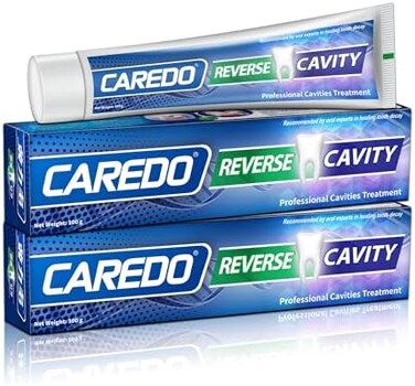 CAREDO Toothpaste Treatment Tooth Decay for Adult, The ONLY Toothpastes to Cure Repairing Tooth Cavities Dental Caries, 3.5 OZ 2 Tubes Spearmint
