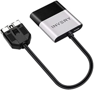 INVERY Airdual Bluetooth 5.0 aptX-HD Adapter for Land Rover, Range Rover, Jaguar iPod iPhone Music Interface