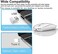 JETTA Wireless Mouse for MacBook Pro MacBook Air MacBook Laptop Mac iMac Desktop Computer Chromebook Win7/8/10/11 PC HP Dell Laptop (WHITE 2