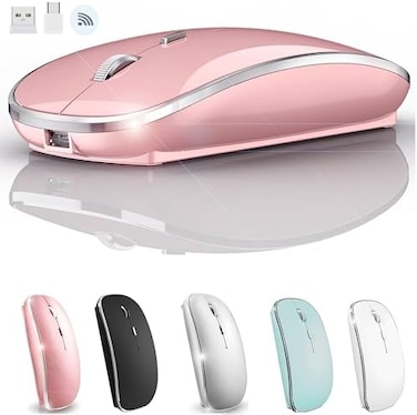 JETTA Wireless Mouse for MacBook Pro MacBook Air Laptop Mac iMac Desktop Computer (Rose Gold