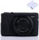 جراب Yisau G7X Mark II، جراب G7X Mark III، جراب سيليكون فائق النحافة وخفيف الوزن من المطاط الناعم لكاميرا Canon PowerShot G7X G7X Mark II G7X Mark III، قطعة قماش من الألياف الدقيقة (أسود)