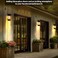 pearlstar Multifunctional Solar Led Hanging Umbrella Lantern Lights 2 Pack Garden Outdoor Pathway Lights Vintage Beach Pavilion Lanterns (2 Pack Warm Lights, Hanging Design